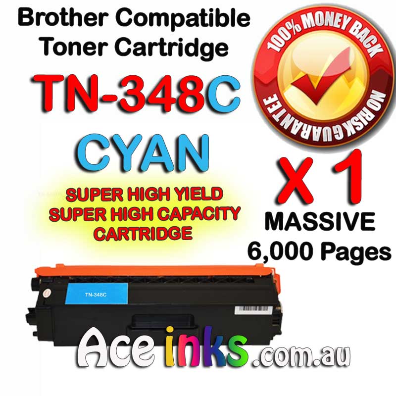 Compatible Brother TN-348C CYAN X 1
